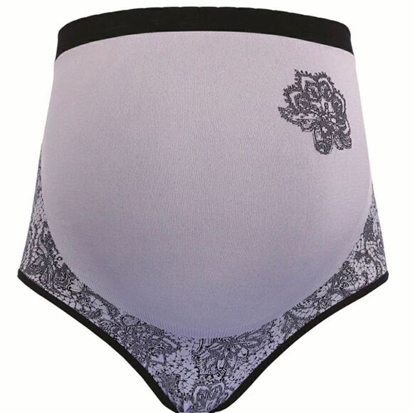 Cache Coeur Illusion Lace Jacquard Maternity Maxi Briefs Lace Violine Small NWT - Picture 2 of 5
